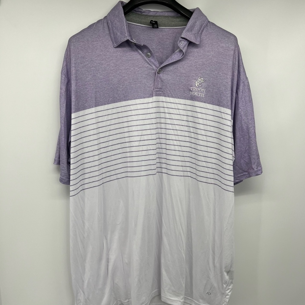 Anderson Ord Sz XXL‎ Troon North Arizona Lavender White Polo Shirt